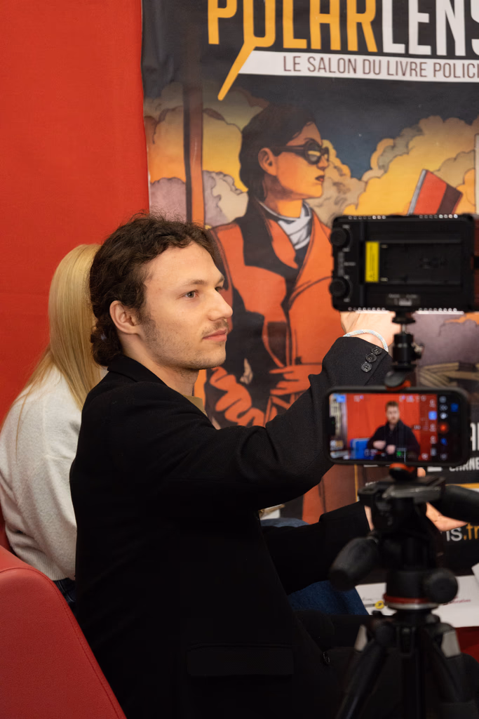 Kilian en interview au salon du livre Polar Lens
